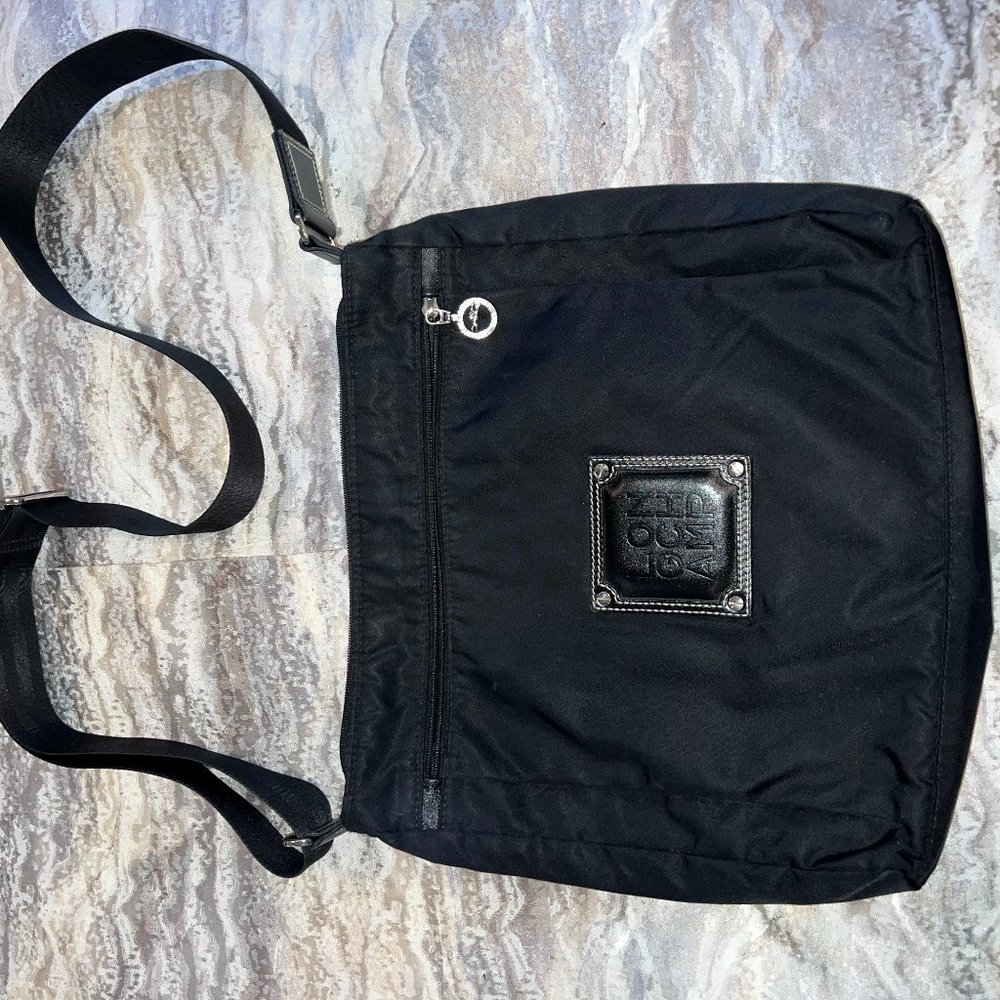 Longchamp Xlight Black Nylon Crossbody Bag
